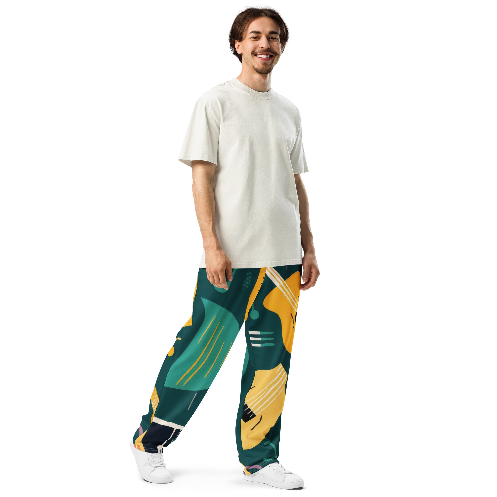 Wide-leg joggers