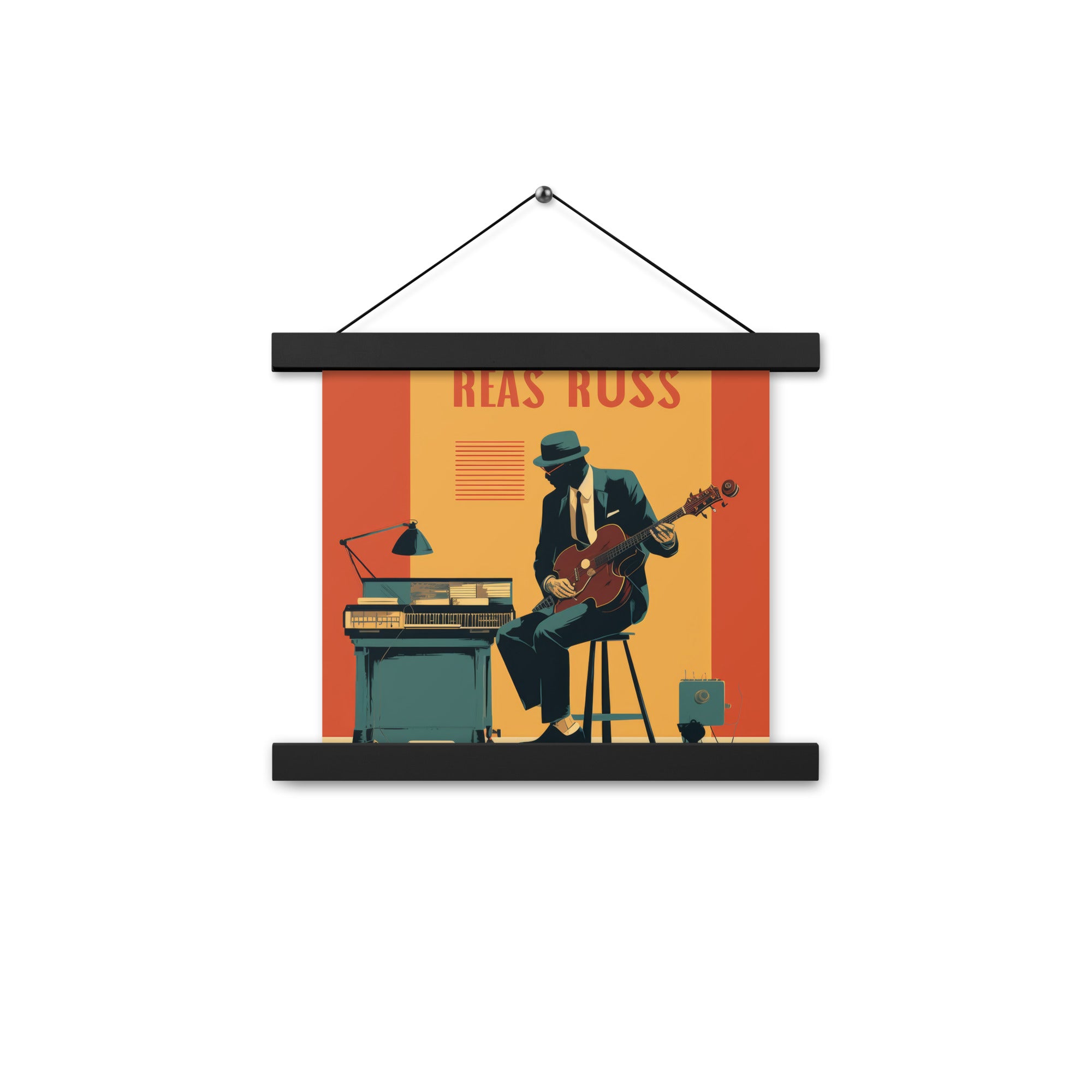 Poster with hangers